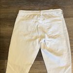 MOTHER Skinny Not Skinny Broken Mirror White Distressed Jeans Size 26 Photo 7