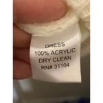 New Directions Chunky knit ivory‎ cable knit sweater dress Sz L Size L Photo 8