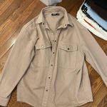 Nasty Gal Utility Material Shacket Photo 0