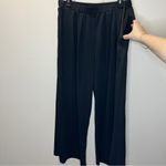 Cider BNWOT  women’s stretch wide leg Black Pants pockets size large high waisted Photo 1