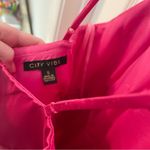 City Vibe Hot Pink Floor Length Gown Prom Dress Photo 4