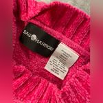 Sag Harbor  Size M Hot Pink Mock Neck Cable Knit Soft Chenille Pullover Sweared Photo 9