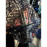 TUMI Abstract Print Tote Bag | Nylon & Leather Handles Photo 4