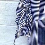 Parker  Striped One Shoulder Ruched Mini Dress New Photo 8