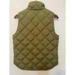 J.Crew  Vest Womens S Olive Green Quilted Excursion Down Vest Hiking  B0109 Photo 4
