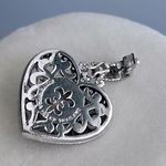 Judith Ripka  Pink Quartz Diamonique Heart Enhancer Pendant Photo 2