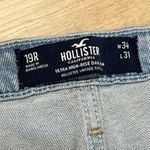 Hollister  Ultra High Rise Dad Jean Two Tone Denim Size 34 Photo 2