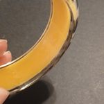 Womens leopard print plastic bracelet Black Photo 2