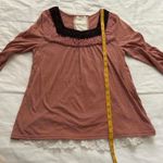 Axes Femme pink brown lace top with cute back detailing Size medium, from Japan Photo 4