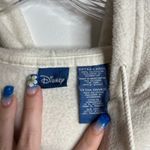 Disney  Grumpy Sherpa Fleece Hoodie Sweatshirt Sz XL White Pink Beads Snow White Photo 1