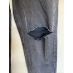 Motel Rocks  Faded Black Distressed Wide Roomy 5-Pocket Denim Jeans Womens Large‎ Photo 5