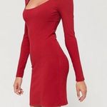 Urban Outfitters NWT UO Fran Red Cutout Mockneck Sweater Dress Photo 0