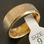 8mm gold forever love ring size 9 Photo 0