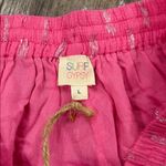 Surf Gypsy  Hot Pink Clipped Metallic Shorts Large NEW Photo 7
