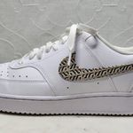 Nike Court Vision Low Next Nature x United Sneakers Womens 11 White Tan Leather Photo 0