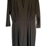 Bobi BLACK Luxe Liquid Jersey Gathered Mini Dress Black Medium Photo 0
