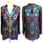 Johnny Was HOUSTEIN CHARMEUSE TUNIC Embroidered NWT Photo 1