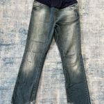 Gap Maternity Boot Cut Faded Denim Jeans Size 8 Photo 0