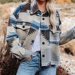 VICI  Aztec Distressed Jacket Photo 0