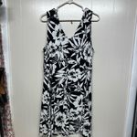 Harper  Black and White Sleeveless V-neck Sundress Photo 4
