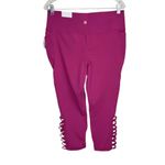 NWT Livi Active Sz 14/16 High Rise Stretch Crop Leggings Capri Pink Berry Photo 2