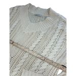 Active USA  cable knitted creme colored sweater long size medium Photo 4