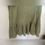 ZARA green short sleeve ruffled mini dress size M 5598/031/500/M 65% cotton Photo 5