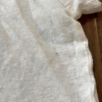 Sanctuary  White Linen V-Neck Short Sleeve Top Photo 6