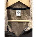 prAna  Women's Vest Large Brown Fleece Lined Full Zip Front Pockets Cabincore Photo 2