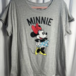 Disney  Minnie Mouse Women's T-Shirt Gray 2XL Photo 0