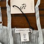 Sincerely Jules  Gray Ribbed Tank Top, Size S, NWT Photo 1