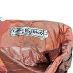 Vintage GoGo Fashion Skirt Layered Ruffle Rosette Detail Coral Peach Formal Orange Size L Photo 6