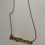 Sagittarius Gold Necklace. Photo 0