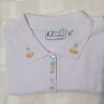 Vintage K.T. Golf polo shirt short sleeve top White Size M Photo 6