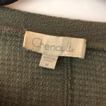 Chenault Olive Green Waffle Knit Long Sleeve Dolman Sweater Size M Size M Photo 3