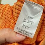 House of Harlow  1960 Orange Ribbed Knit Bodycon Midi Skirt Small Stretch Casual Photo 7