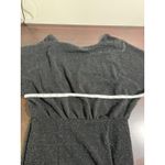 Donna Morgan Black Sparkle Metallic Knit Dolman Sleeve Midi Dress Size 12 Photo 9