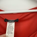 MSK Red Cowl Neck Ruched Formal Dress Rhinestone Size 16 Y2k Photo 4