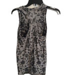 Athleta  Small S gray black floral print racer back tank workout Photo 1