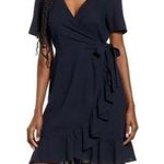 VERO MODA NWT  Helen Faux Wrap Minidress Night Sky Photo 0