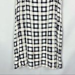 Anthropologie Lilka Tattersall White & Lavender Plaid Check Mini Dress XS Photo 4