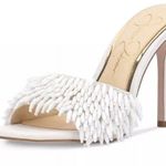 Jessica Simpson White Fringe Olya Sandal heel Photo 0