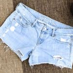 American Eagle Outfitters Distressed Mid Rise Denim Shorts Blue Size 8 Photo 0