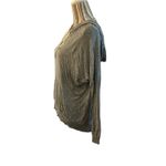 Heart & Hips  Gray Hooded Long Sleeve Front Pocket Pullover Top Women Sz S Photo 2