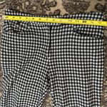 Anthropologie  Women’s 0 Black White Checkered Plaid Essential Crop Flare Pants Photo 9