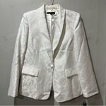 Preston & York NEW  blazer Jacket Brocade White Size 12 Party Holiday Cocktail Photo 2
