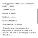 Pink Lightning Beaded Box Purse Photo 5