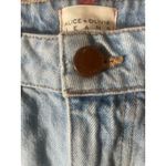 Alice + Olivia  Good High Waisted Denim Skirt Distressed Mini Casual Size 25 0 XS Photo 2