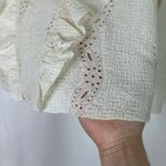 Mango MNG Casual | Cream Eyelet Long Sleeve Blouse NWT Womens XS Photo 2