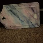 Pastel Marble Design Luggage Tag NWOT Purple Photo 1